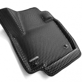 Коврики в салон Euromat 3d EVA для автомобиля (чёрные) SKODA Rapid (2014-2020-) / VOLKSWAGEN Polo (2020-) C6