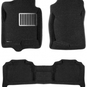 Коврики салона текстильные 3D Lux Euromat (чёрные)  CADILLAC Escalade (2007-2014) /CHEV Tahoe (2007-2014) 