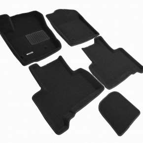 Коврики салона текстильные 3D Lux Euromat (чёрные)  HAVAL H9 (2015-) 