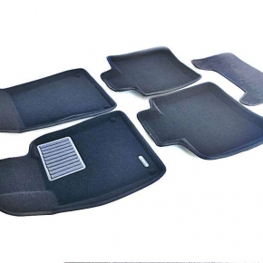 Коврики салона текстильные 3D Business Euromat (чёрные) MERCEDES W222 (S-Class) (2014-) 