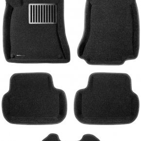 Коврики салона текстильные 3D Lux Euromat (чёрные) MERCEDES W176,246,C117,X156 (A,B,CLA,GLA-Class) (14-18) 