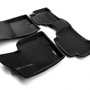 Коврики в салон Euromat 3d EVA для автомобиля (чёрные) HYUNDAI Santa Fe (2013-2017)  C6