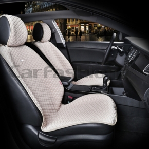 Накидки Фронт «PALERMO» бежевые/прострочка бежевая CarFashion