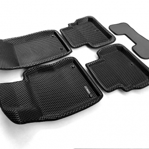 Коврики в салон Euromat 3d EVA для автомобиля (чёрные) INFINITI Q 50 