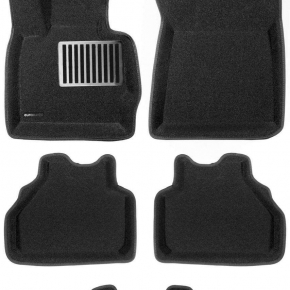 Коврики салона текстильные 3D Lux Euromat (чёрные)  BMW X3 (F25) / X4 (F26) (EM3D) C3