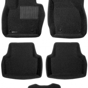 Коврики салона текстильные 3D Business Euromat (чёрные) AUDI Q3 (2012-) 