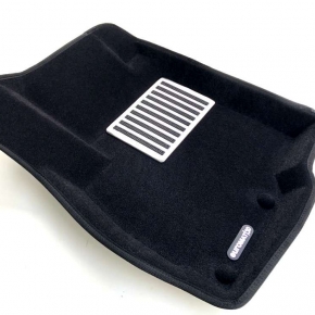 Коврики салона текстильные 3D Lux Euromat (чёрные) MITSUBISHI Outlander  XL/3 (2006-) /Citr. C-Crosser /Peug. 4007 