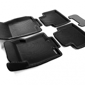 Коврики в салон Euromat 3d EVA для автомобиля (чёрные) NISSAN X-Trail (2015-) 
