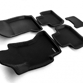 Коврики в салон Euromat 3d EVA для автомобиля (чёрные) SUBARU Forester (2012-2018)