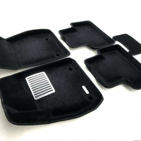  Коврики салона текстильные 3D Lux Euromat (чёрные)  OPEL Zafira C (2012-) (EM3D) C3