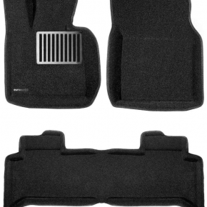Коврики салона текстильные 3D Lux Euromat (чёрные)  LAND ROVER Range Rover (2002-2012) 