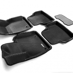 Коврики в салон Euromat 3d EVA для автомобиля (чёрные) AUDI Q3 (2012-2019) 