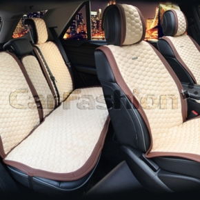 Комплект накидок CarFashion на сиденья Capri Plus в коричнево-бежевом цвете