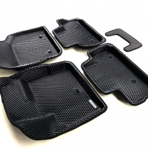 Коврики в салон Euromat 3d EVA для автомобиля (чёрные) LAND ROVER Freelander (2006-2014) 
