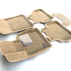 Коврики салона текстильные 3D Lux Euromat (бежевые)  BMW X3 (F25) / X4 (F26) (EM3D) C3