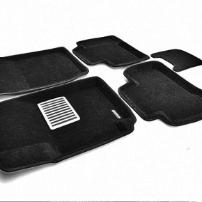 Коврики салона текстильные 3D Lux Euromat (чёрные) SUZUKI Grand Vitara (5дв) (2005-2014) 