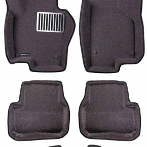 Коврики салона текстильные 3D Lux Euromat (серые)  VOLKSWAGEN Passat B6/B7/CC 