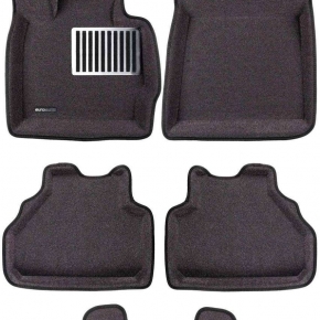 Коврики салона текстильные 3D Lux Euromat (серые)  BMW X3 (F25) / X4 (F26) (EM3D) C3