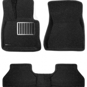 Коврики салона текстильные 3D Lux Euromat  (чёрные) BMW X5 (F15) / X6 (F16) (2015-2018) 