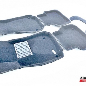 Коврики салона текстильные 3D Business Euromat (серые) AUDI A4 (2017-) / A5 Sportback (2017-) 