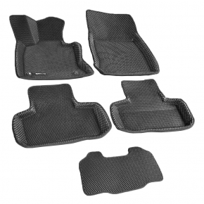 Коврики в салон Euromat 3d EVA для автомобиля (чёрные) MERCEDES X204 (GLK-Class) (2009-2015) C6