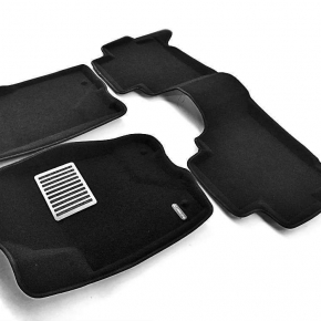 Коврики салона текстильные 3D Lux Euromat (чёрные) INFINITI QX 56 (2004-2010) 