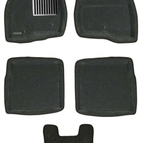 Коврики салона текстильные 3D Lux Euromat (чёрные)  FORD Explorer (2015-) 