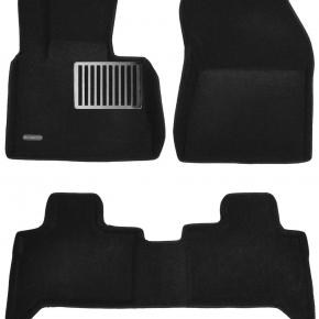 Коврики салона текстильные 3D Lux Euromat (чёрные)  BMW X5 (E53) (2000-2006) (EM3D) C3