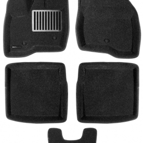 Коврики салона текстильные 3D Lux Euromat (чёрные)  FORD Explorer (2011-2014) (EM3D) C3