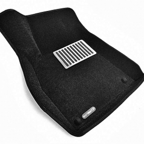 Коврики салона текстильные 3D Lux Euromat (чёрные)  AUDI A6 (2004-2008) 