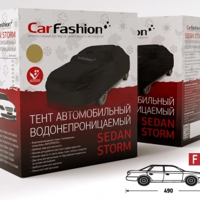 Тент «SEDAN STORM F» CarFashion,(Седан, черный) 