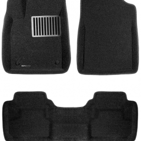 Коврики салона текстильные 3D Lux Euromat (чёрные)  LEXUS ES (2012-2018) (EM3D) C2