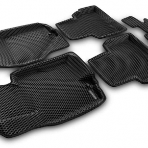 Коврики в салон Euromat 3d EVA для автомобиля (чёрные) INFINITI FX 37/37S/50/50S, QX 70 (2008-2014-) C6