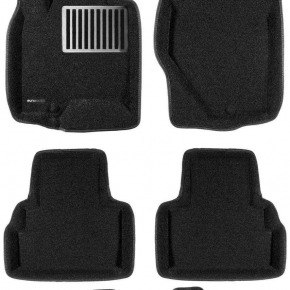 Коврики салона текстильные 3D Lux Euromat (чёрные)  INFINITI FX 37/37S/50/50S, QX 70 (2008-2014-) 