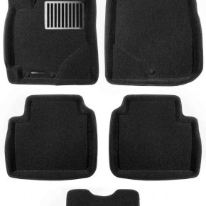 Коврики салона текстильные 3D Lux Euromat (чёрные)  GEELY Emgrand 7 (2016-) (EM3D) C1