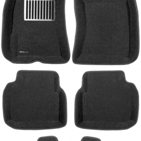 Коврики салона текстильные 3D Lux Euromat (чёрные)  SUBARU Outback /Legacy (2002-2009) 