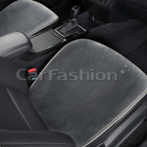 Накидки искусственный мех ALPACA MINI  от CarFashion Темно-серый