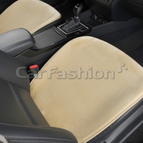 Накидки искусственный мех ALPACA MINI  от CarFashion Бежевые